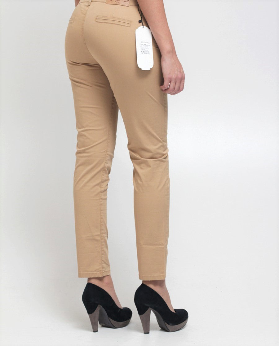 Damen Chino „Lyon“ – Beige, Slim Fit