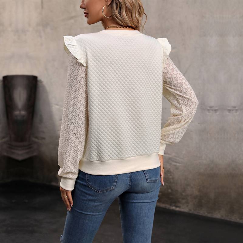 Damenbluse mit Spitze