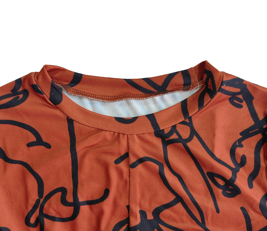Abstraktes Knoten-Langarmshirt