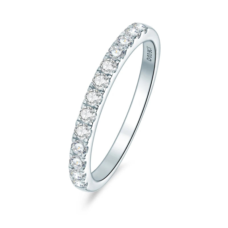 Moissanite Verlobungsring 2ct – 925 Silber Luxus Set