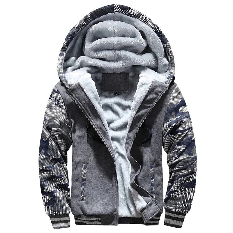 Herren Winterjacke Camouflage