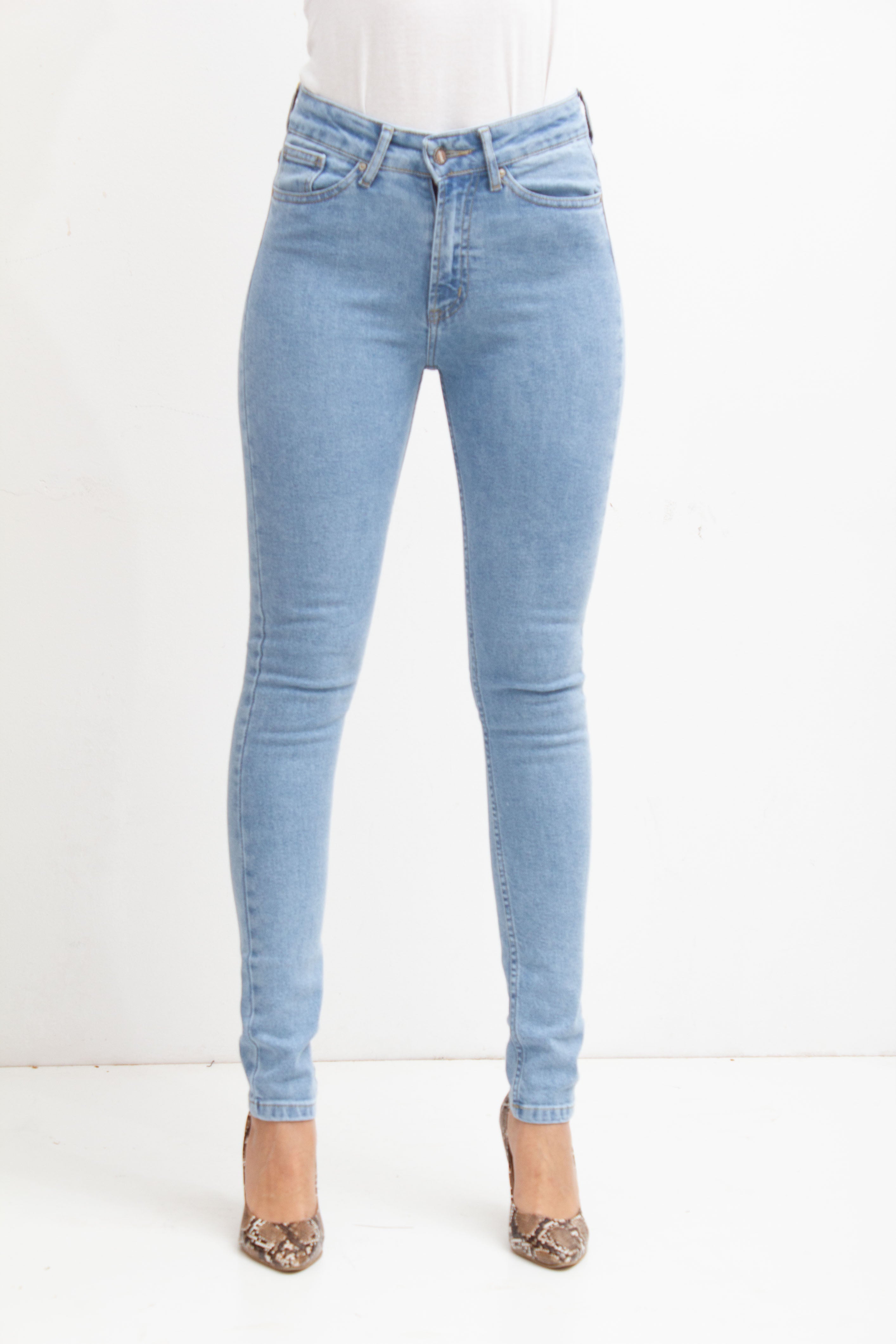 Damen Jeans „Amsterdam“ – High Waist Skinny, Hellblau