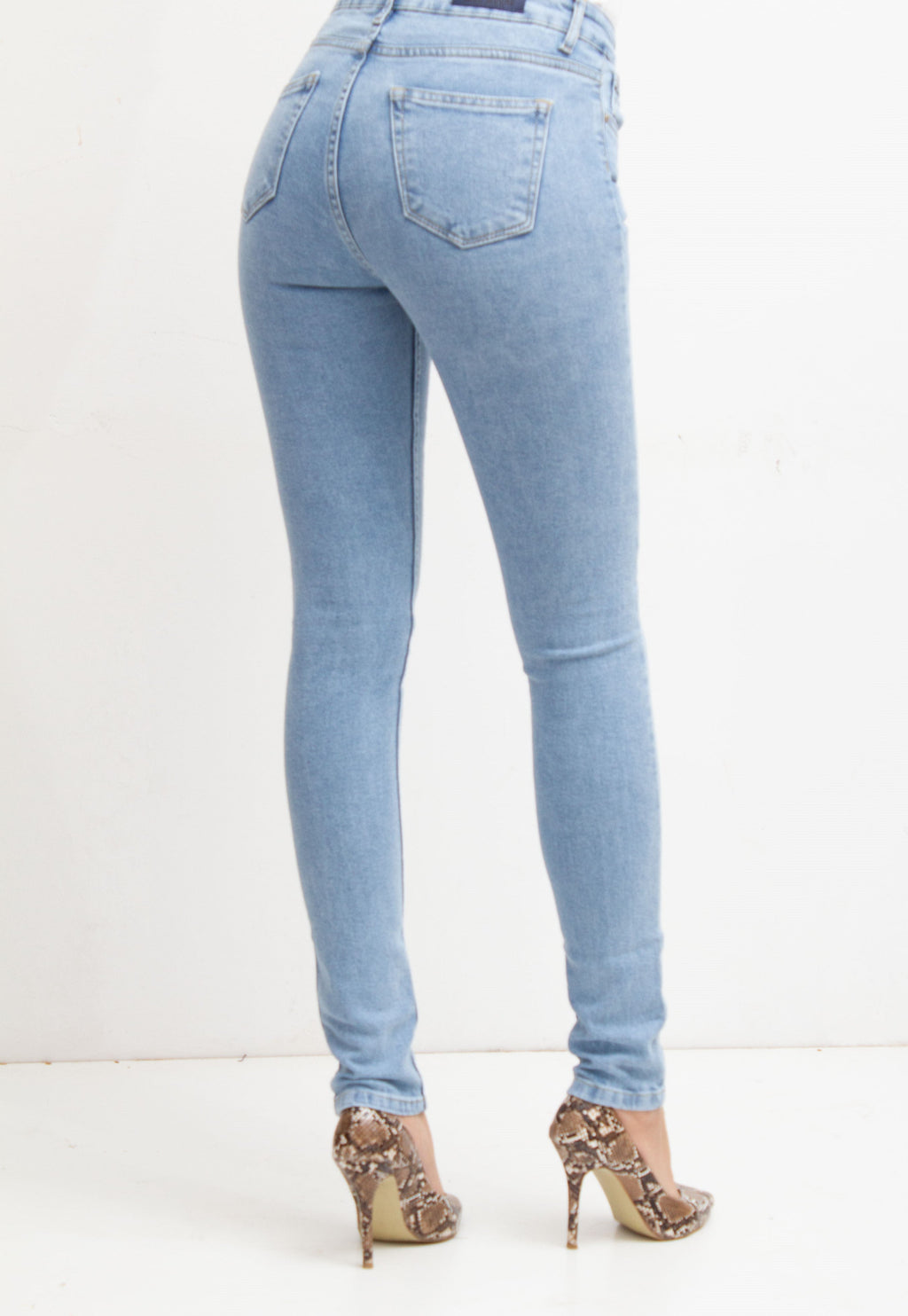 Damen Jeans „Amsterdam“ – High Waist Skinny, Hellblau
