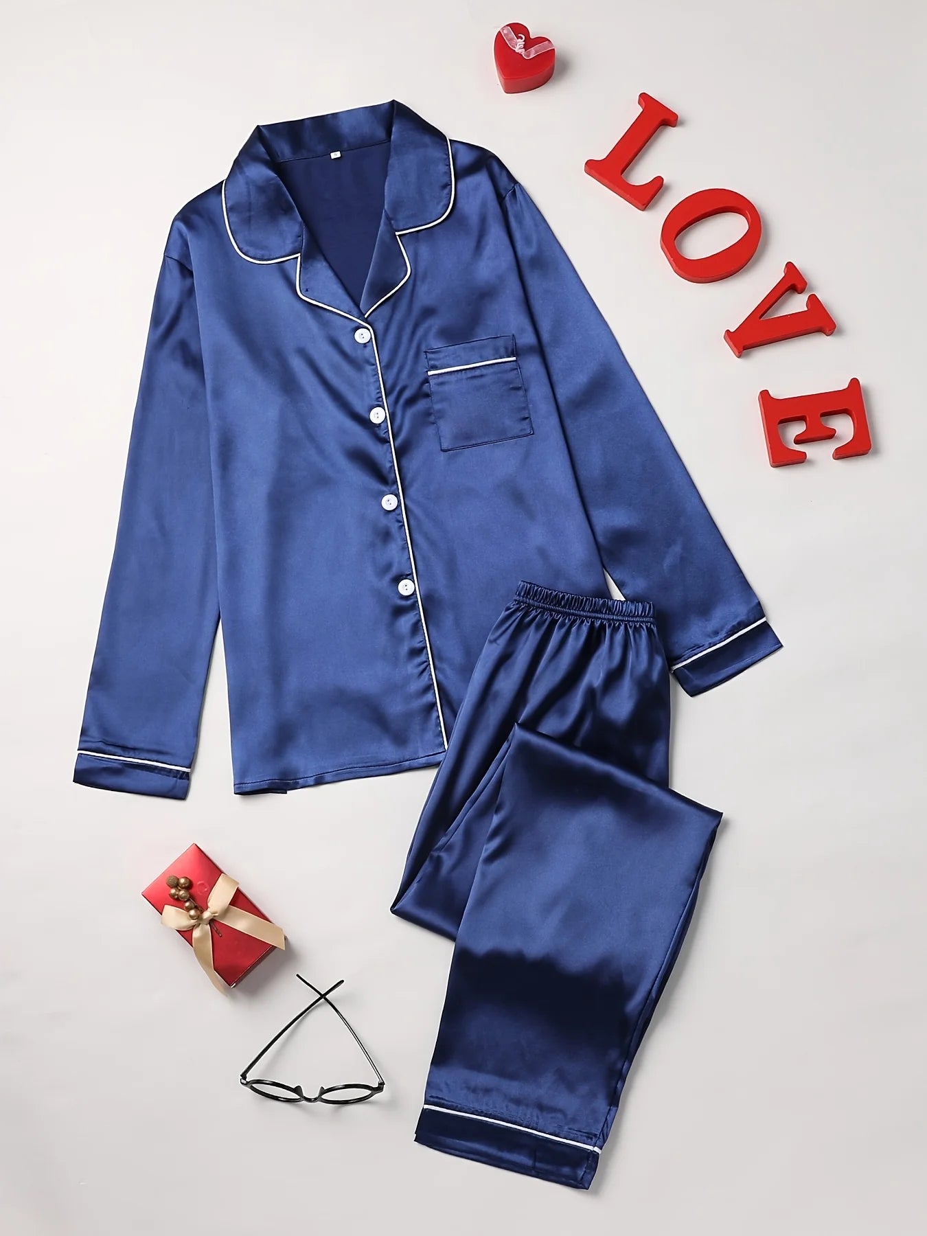 Damen Pyjama Set – Langarm & Hose