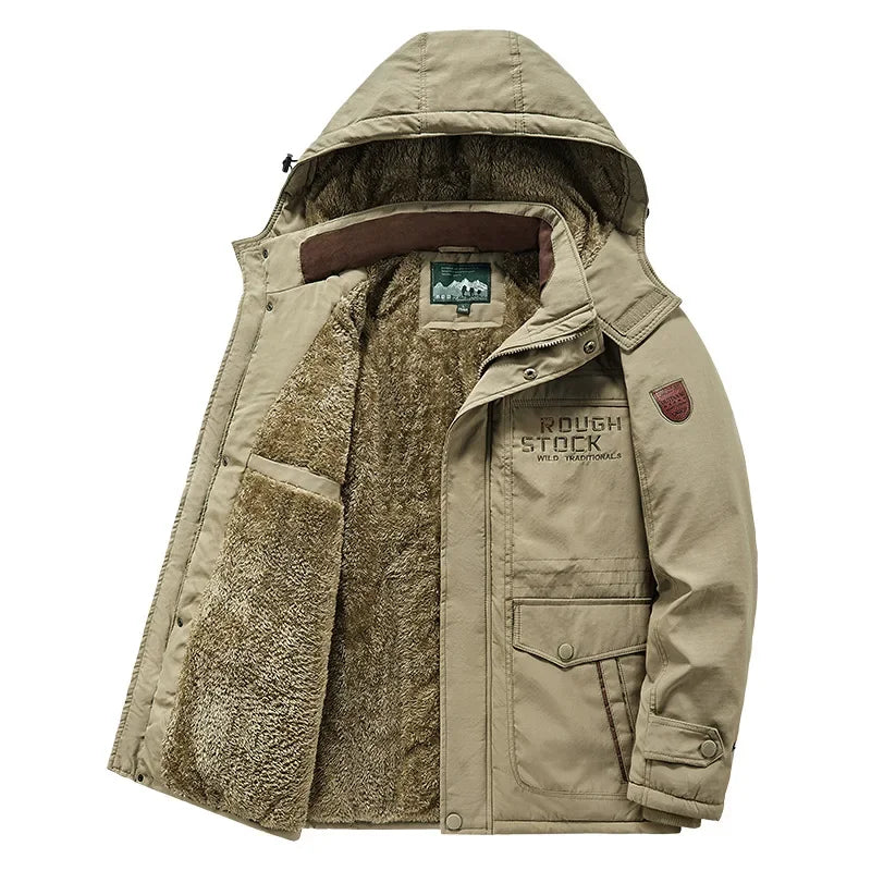 Herren Winterjacke mit Fleece – Warm & Bequem