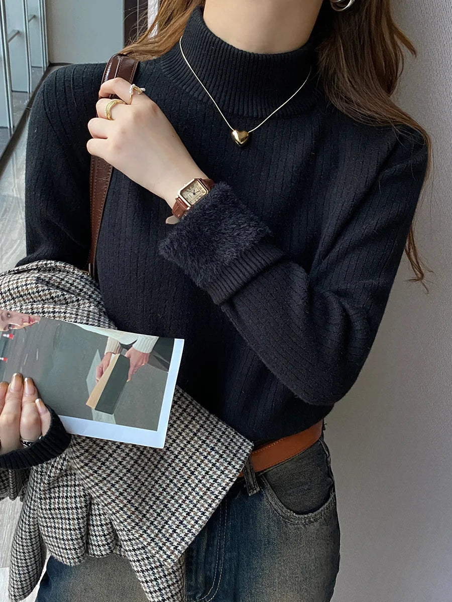 Winter Damen Rollkragenpullover