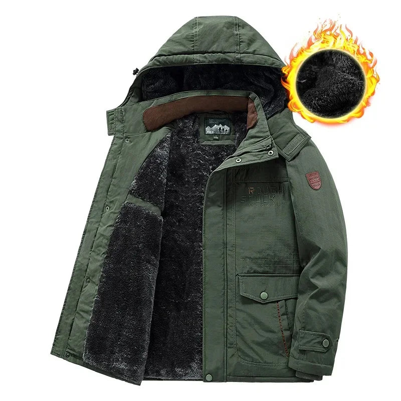 Herren Winterjacke mit Fleece – Warm & Bequem