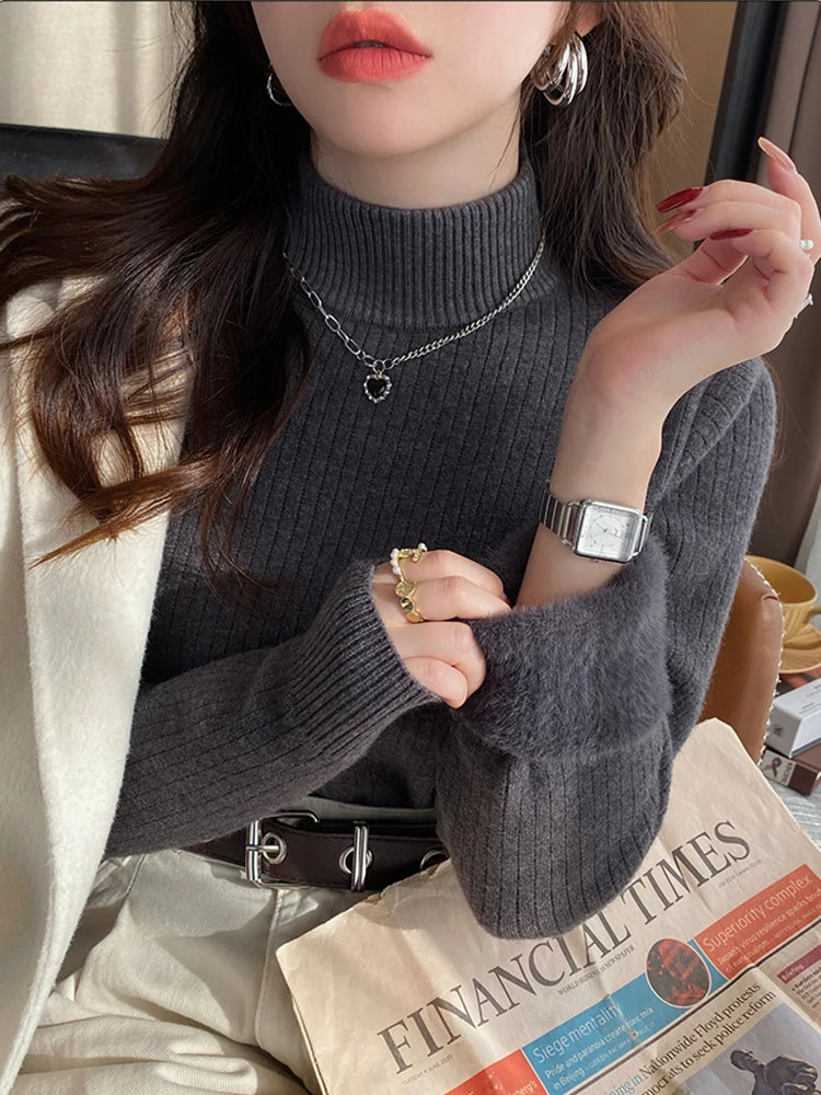 Winter Damen Rollkragenpullover