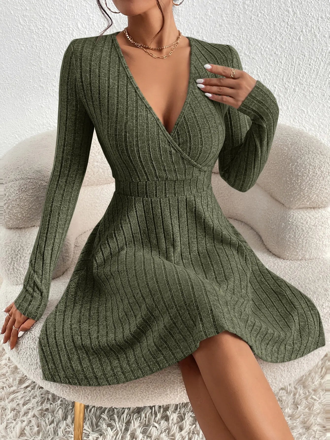 Körperbetont Damen Kleid