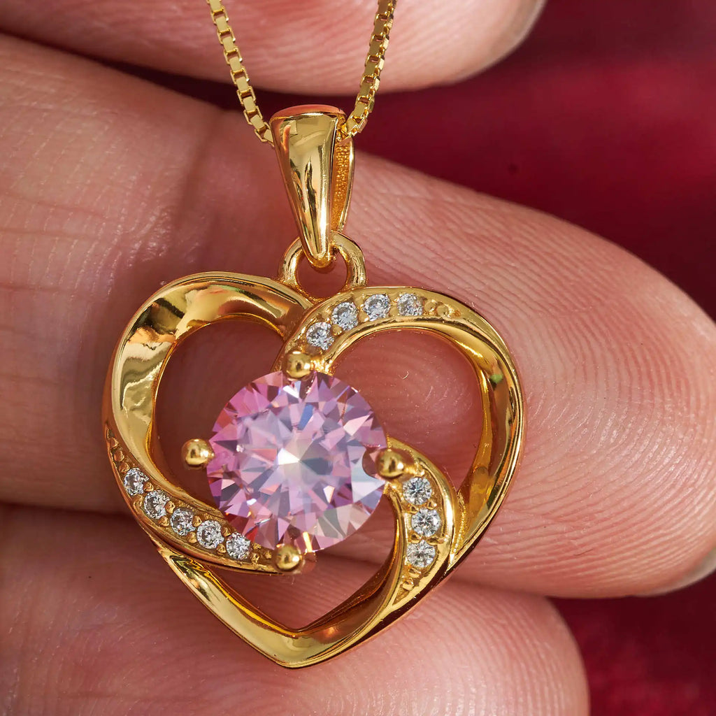 Luxus Schmuck – 1CT Moissanit Anhänger in Herzform