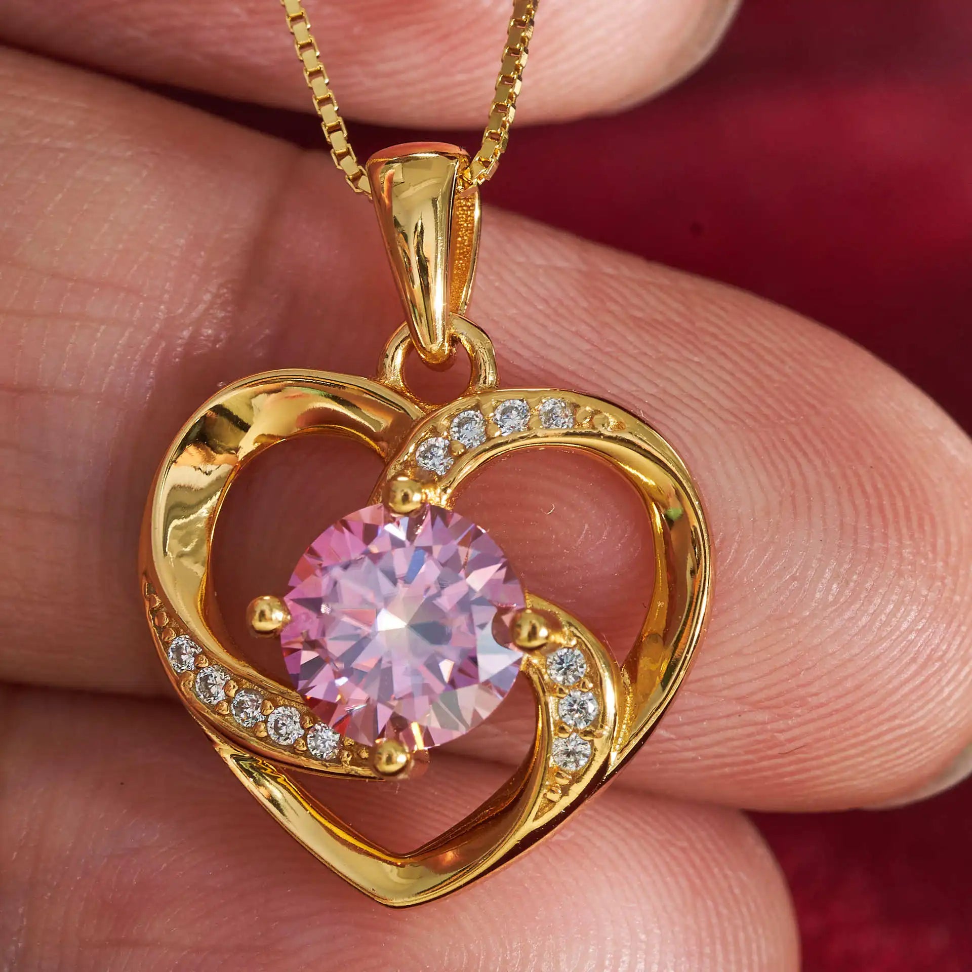Luxus Schmuck – 1CT Moissanit Anhänger in Herzform