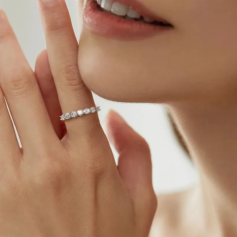 Luxus Damenring Silber