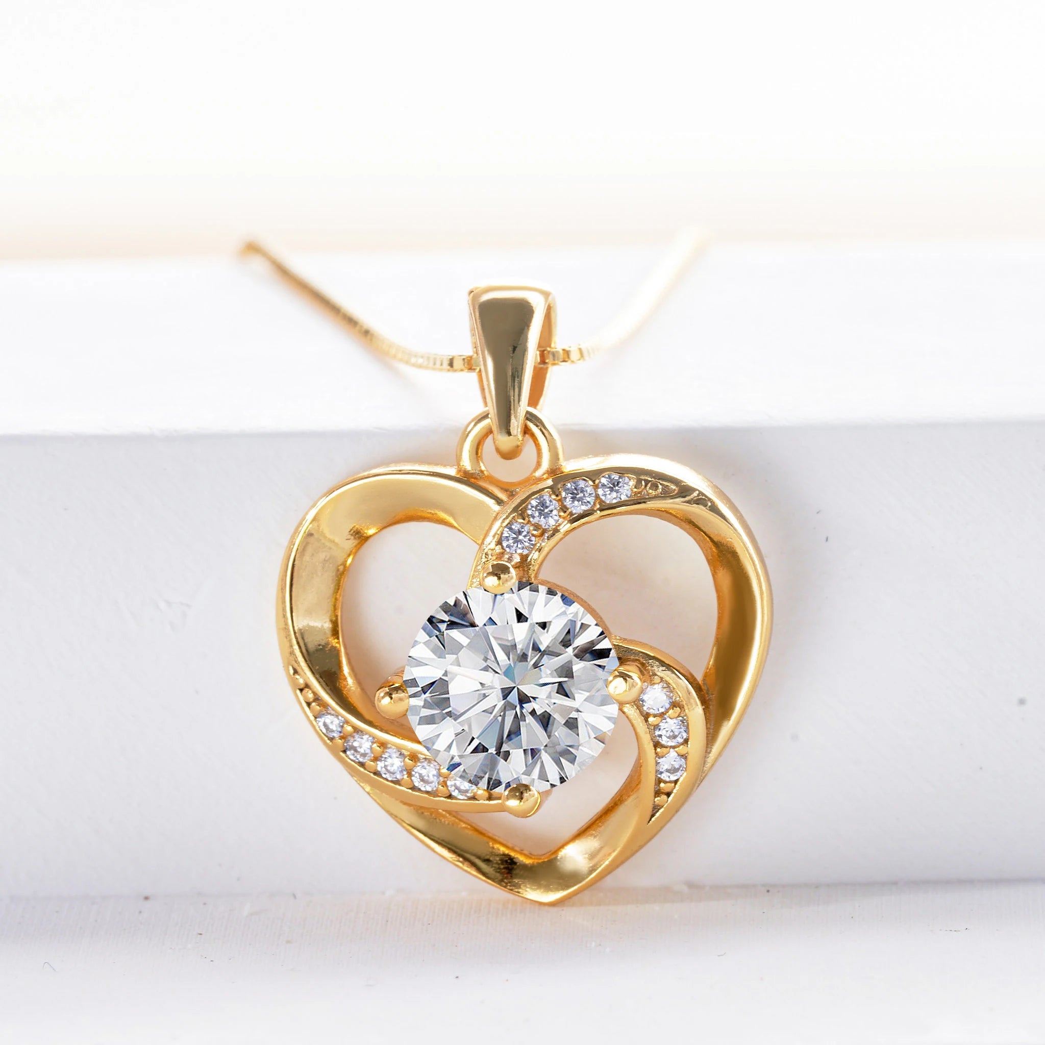 Luxus Schmuck – 1CT Moissanit Anhänger in Herzform