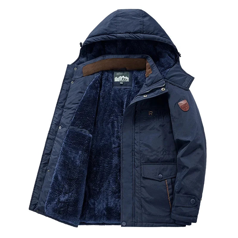Herren Winterjacke mit Fleece – Warm & Bequem