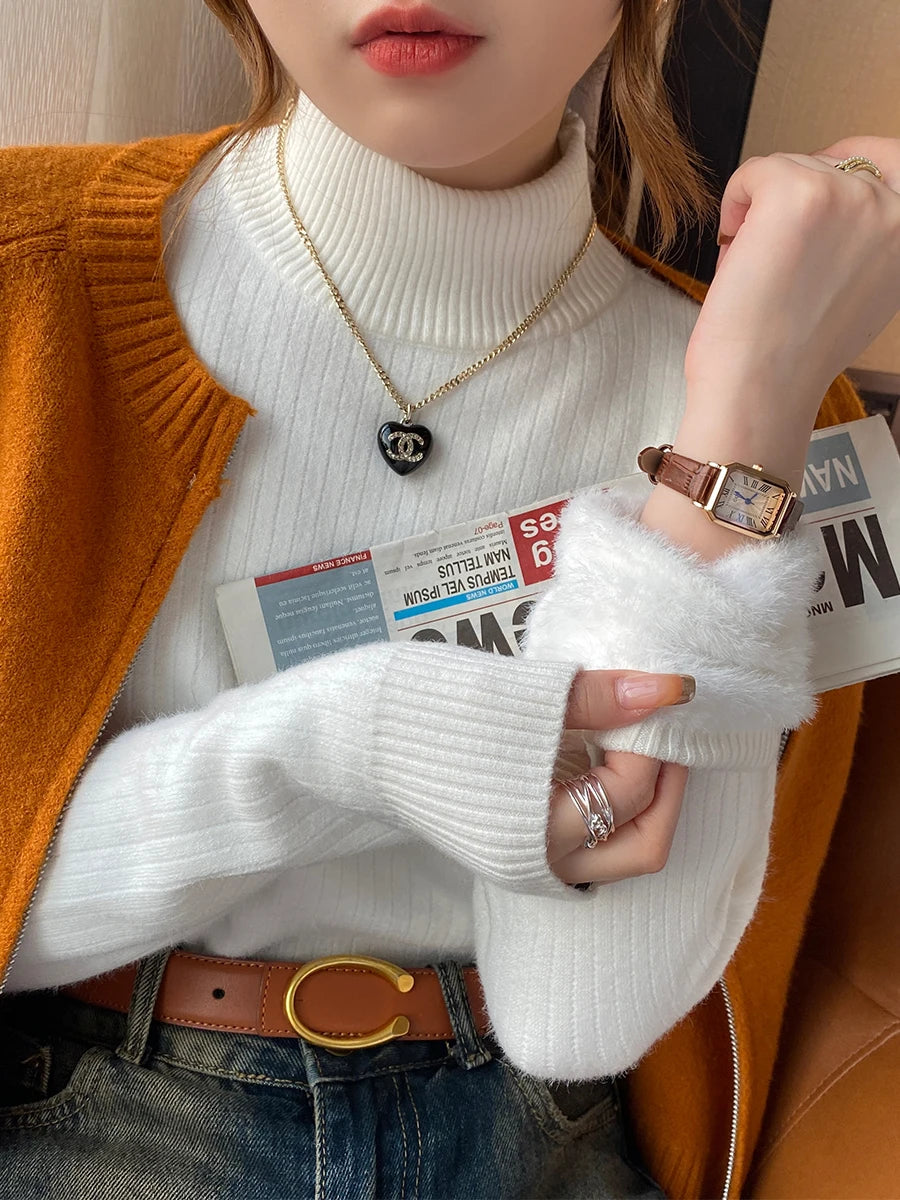 Winter Damen Rollkragenpullover