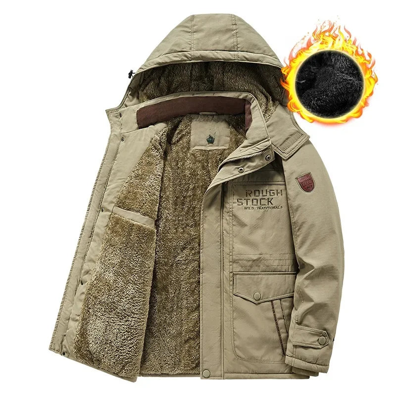 Herren Winterjacke mit Fleece – Warm & Bequem