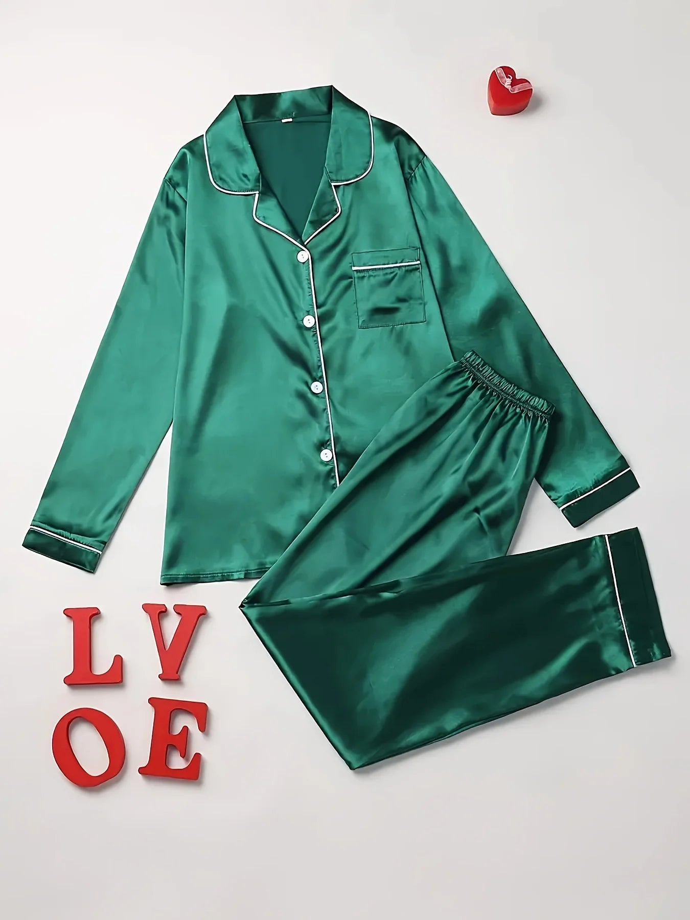Damen Pyjama Set – Langarm & Hose