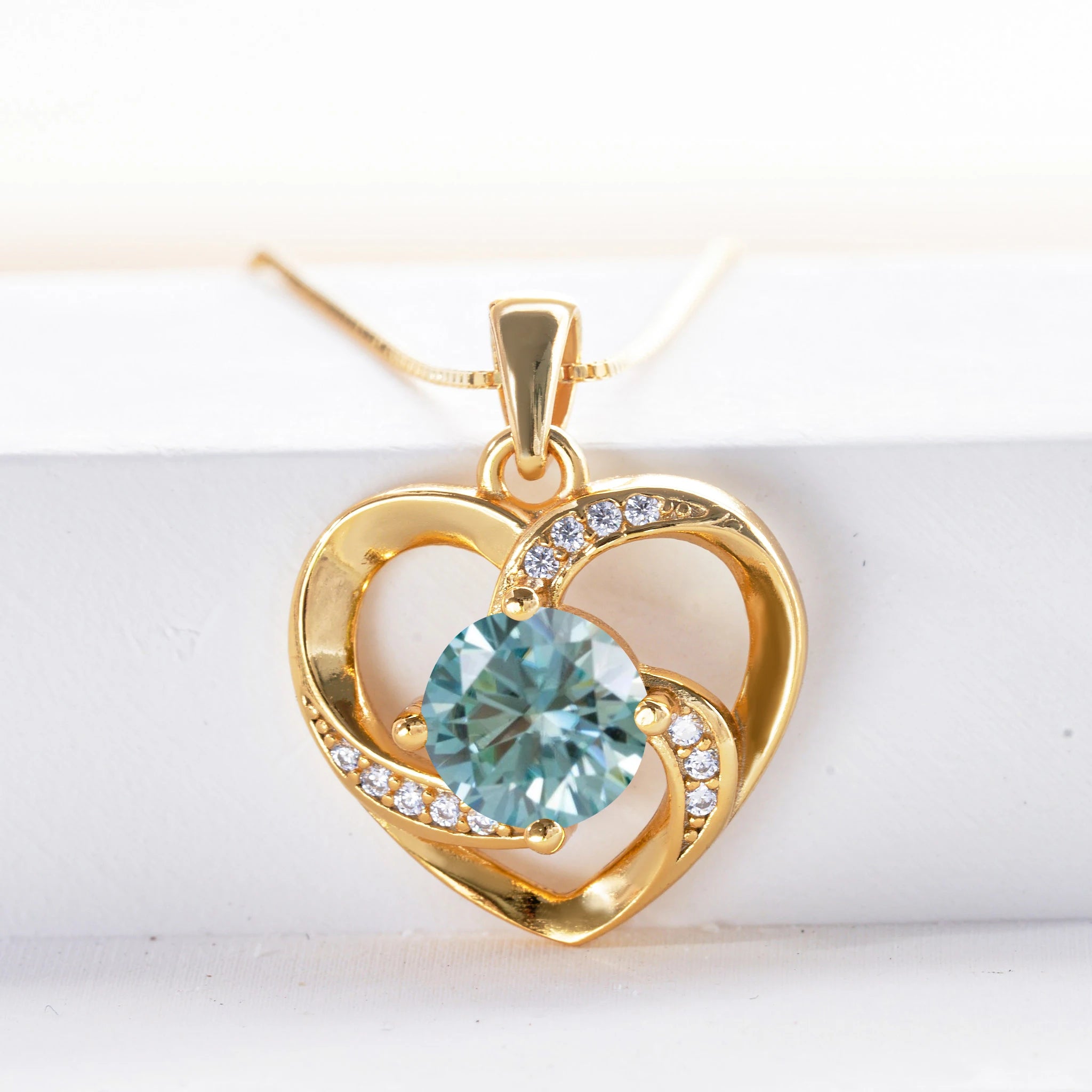 Luxus Schmuck – 1CT Moissanit Anhänger in Herzform