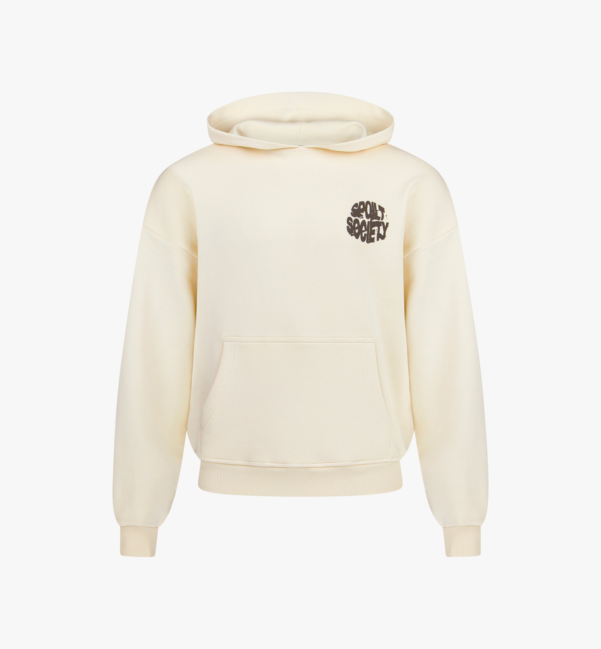 Oversized Hoodie „Guilty“ – Schwarz, Puffprint-Design