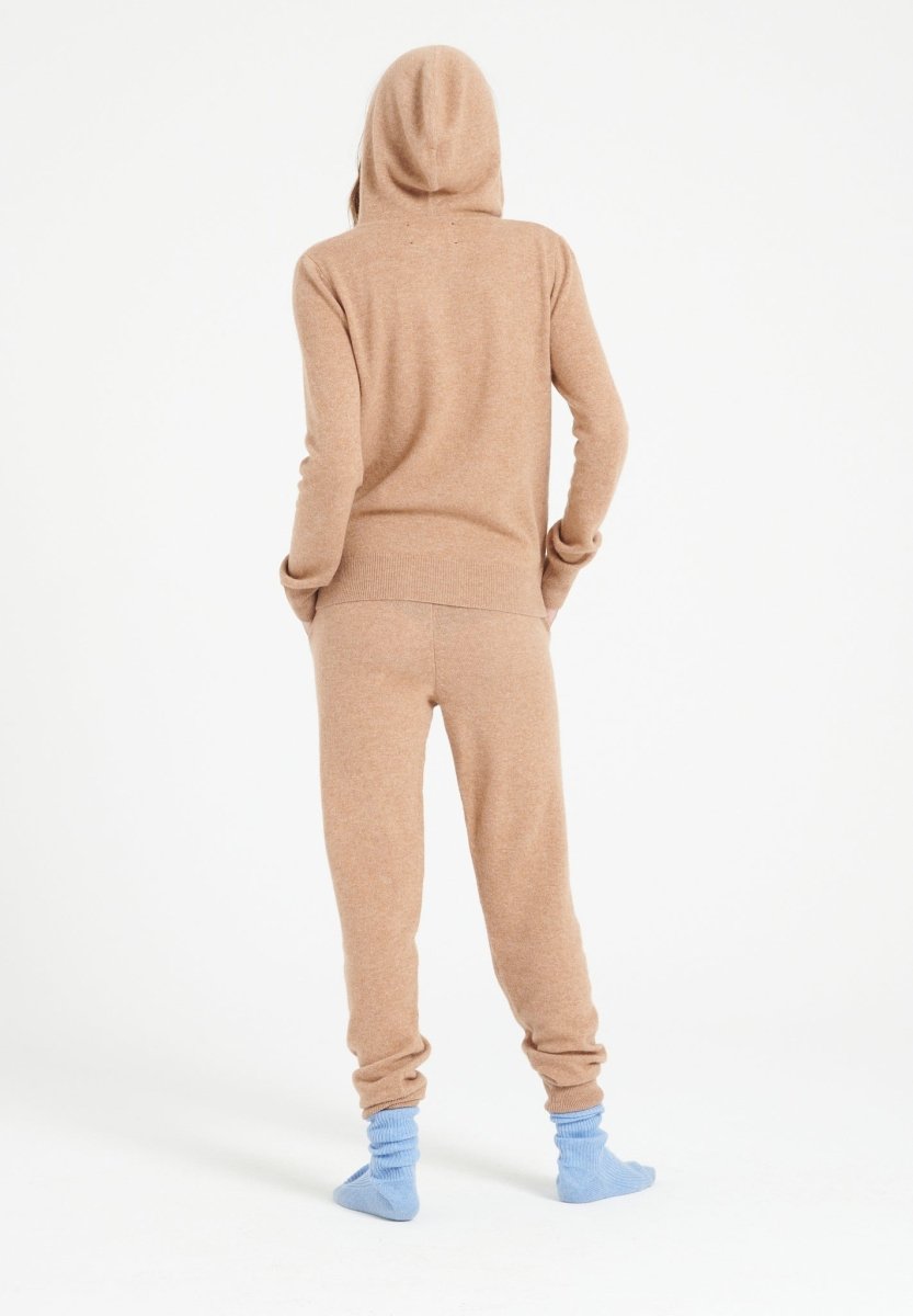 Kaschmir-Hoodie Damen camel – Modell LILLY 8